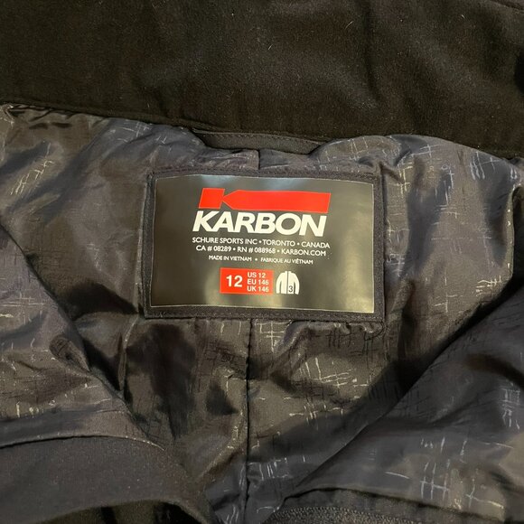 Boys 12 Karbon ski/snow set- jacket and pants in EUC - Picture 14 of 16